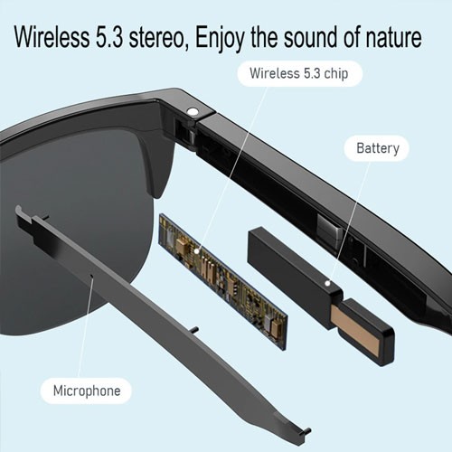 bluetooth headset glasses 